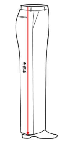 尺寸、褲長測量方法